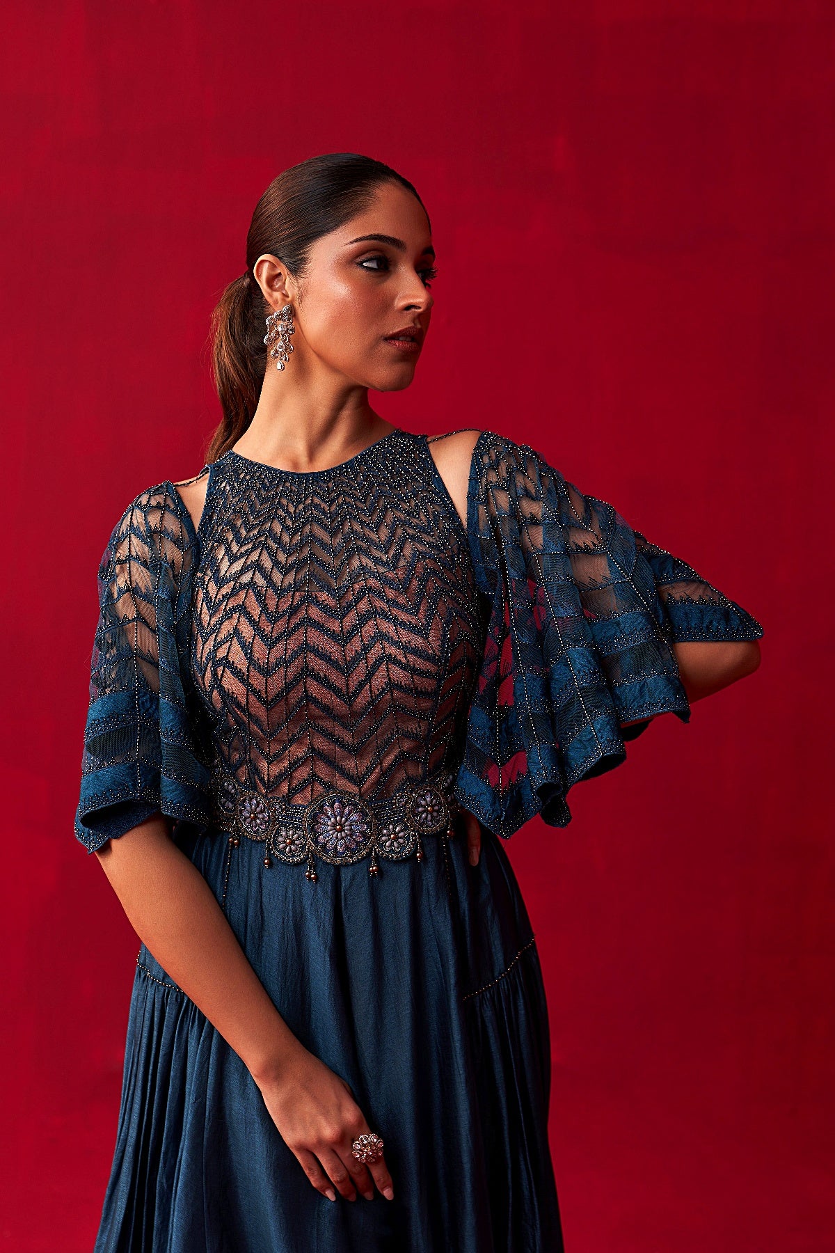 Blue Glistening Waves Jumpsuit