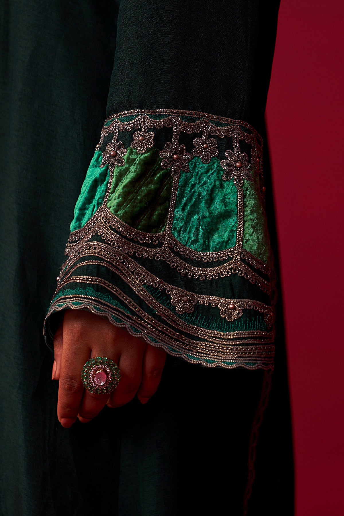 Faerie Green Kurta and Palazzo Set