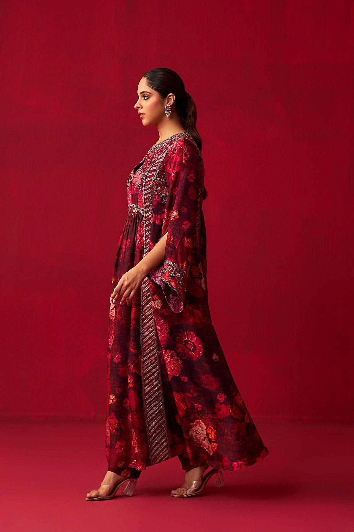 Pink Nature’s Bounty Long kurta and Pant set