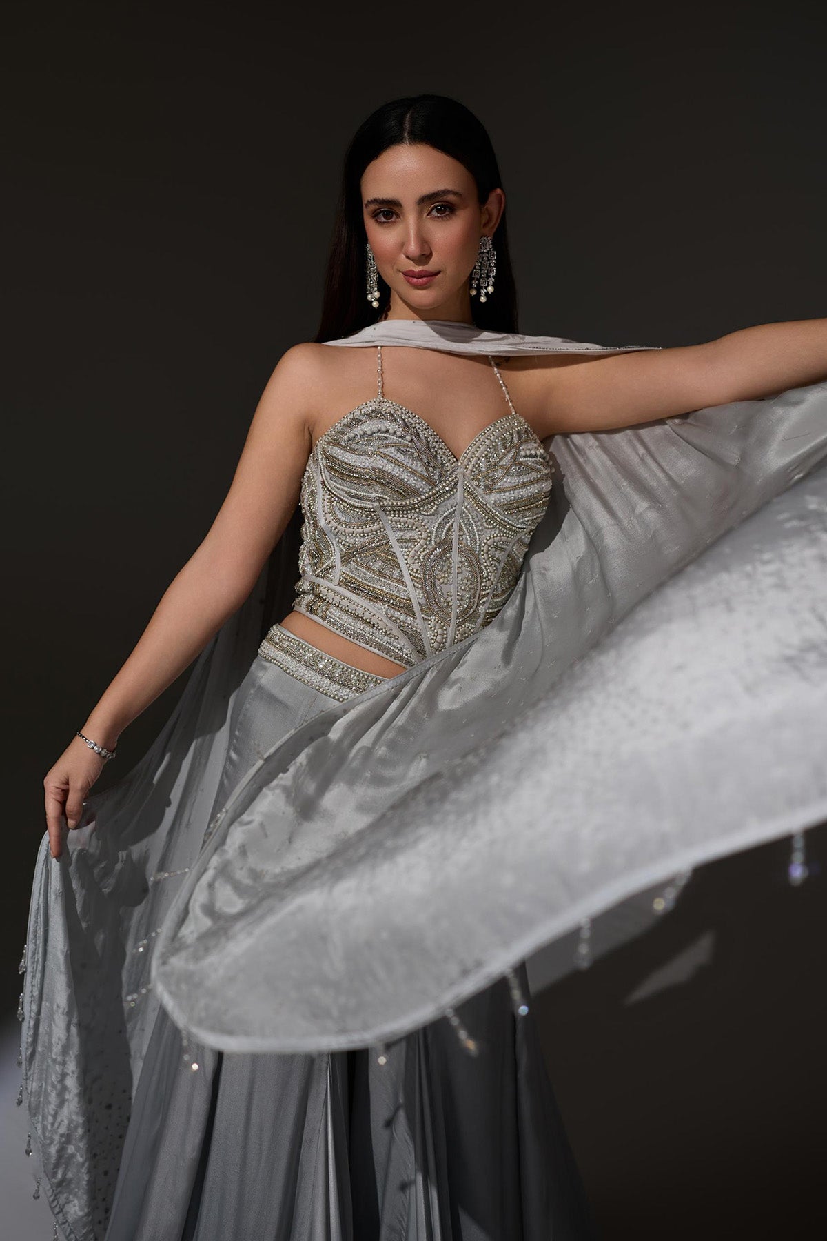 Agnes Corset Sharara set