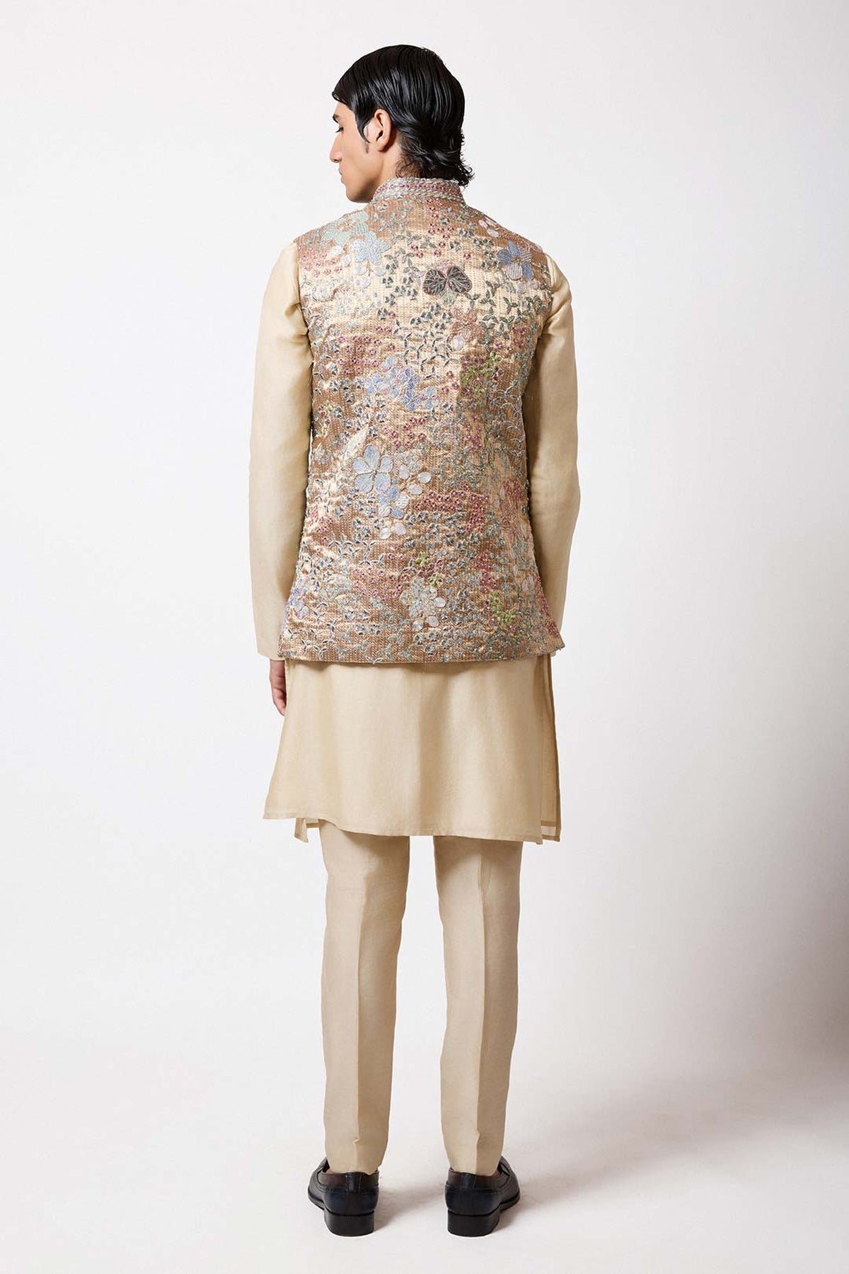Arden - Desert Gold Banarasi Tissue Brocade Bundi