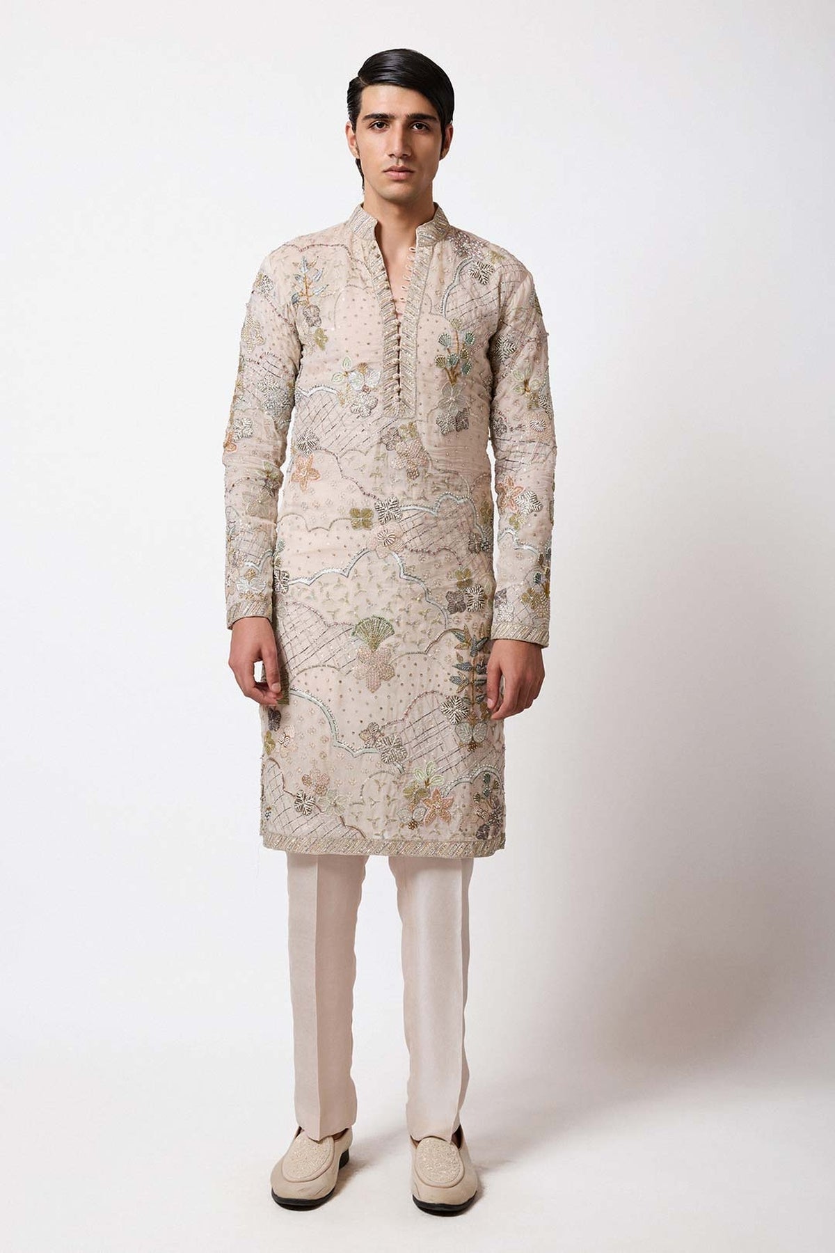 Bailora - Ivory Organza Kurta