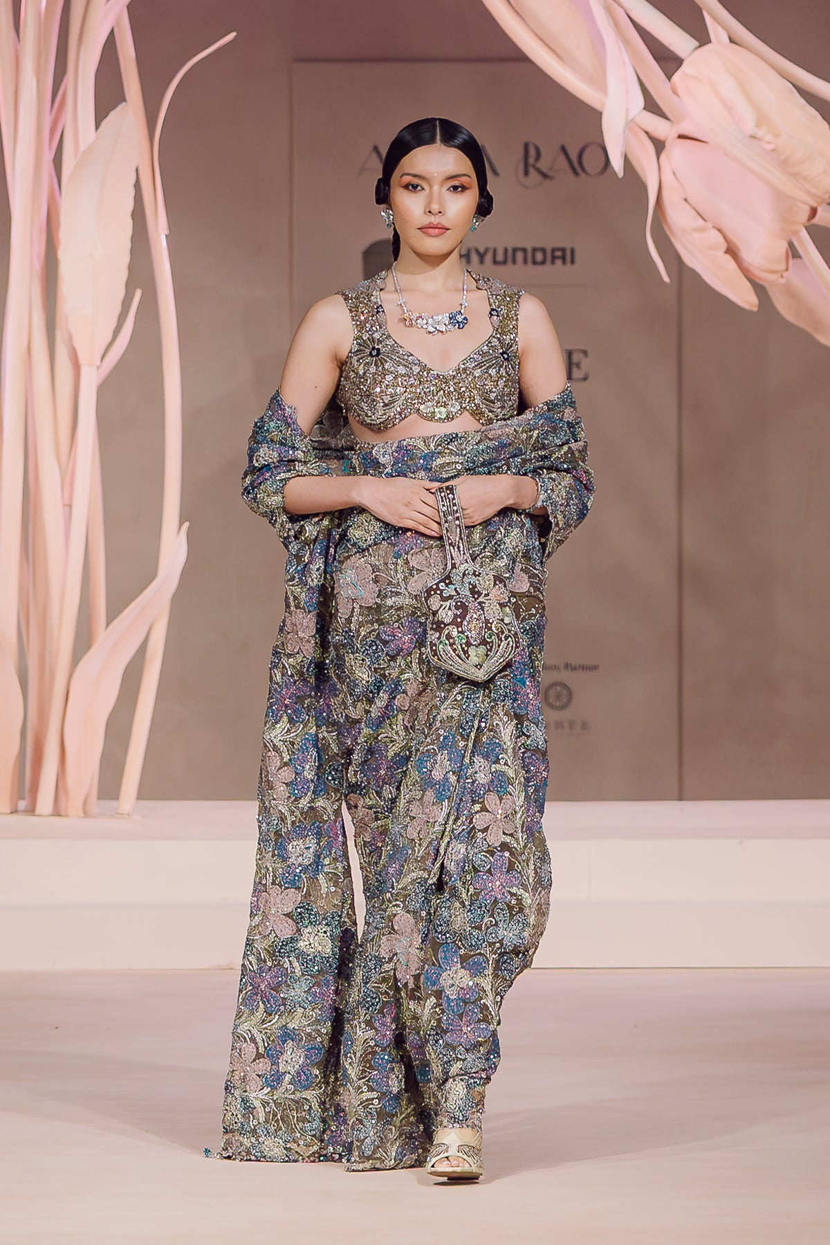 Dilafroz - tulle saree