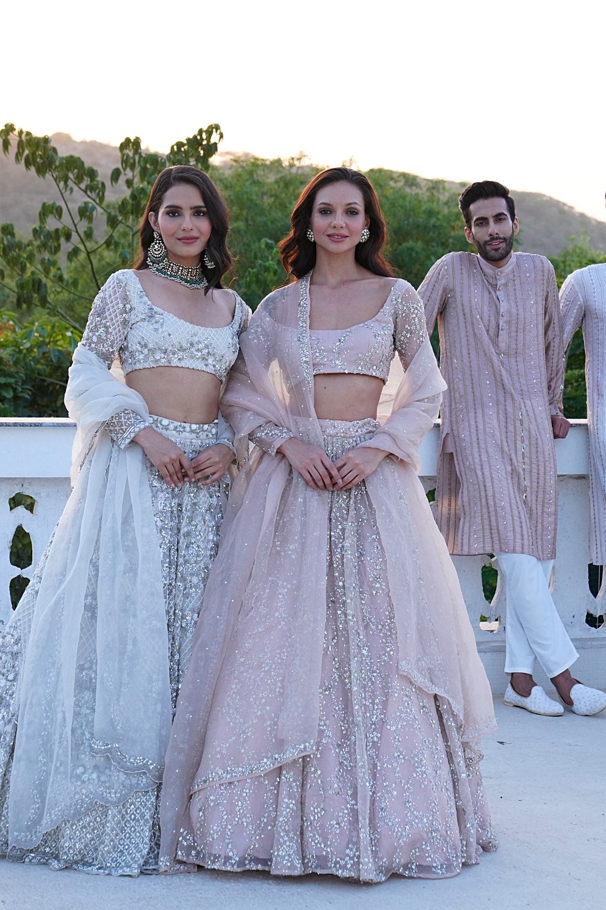 Blush Pink Heavy Sitara Lehenga Set