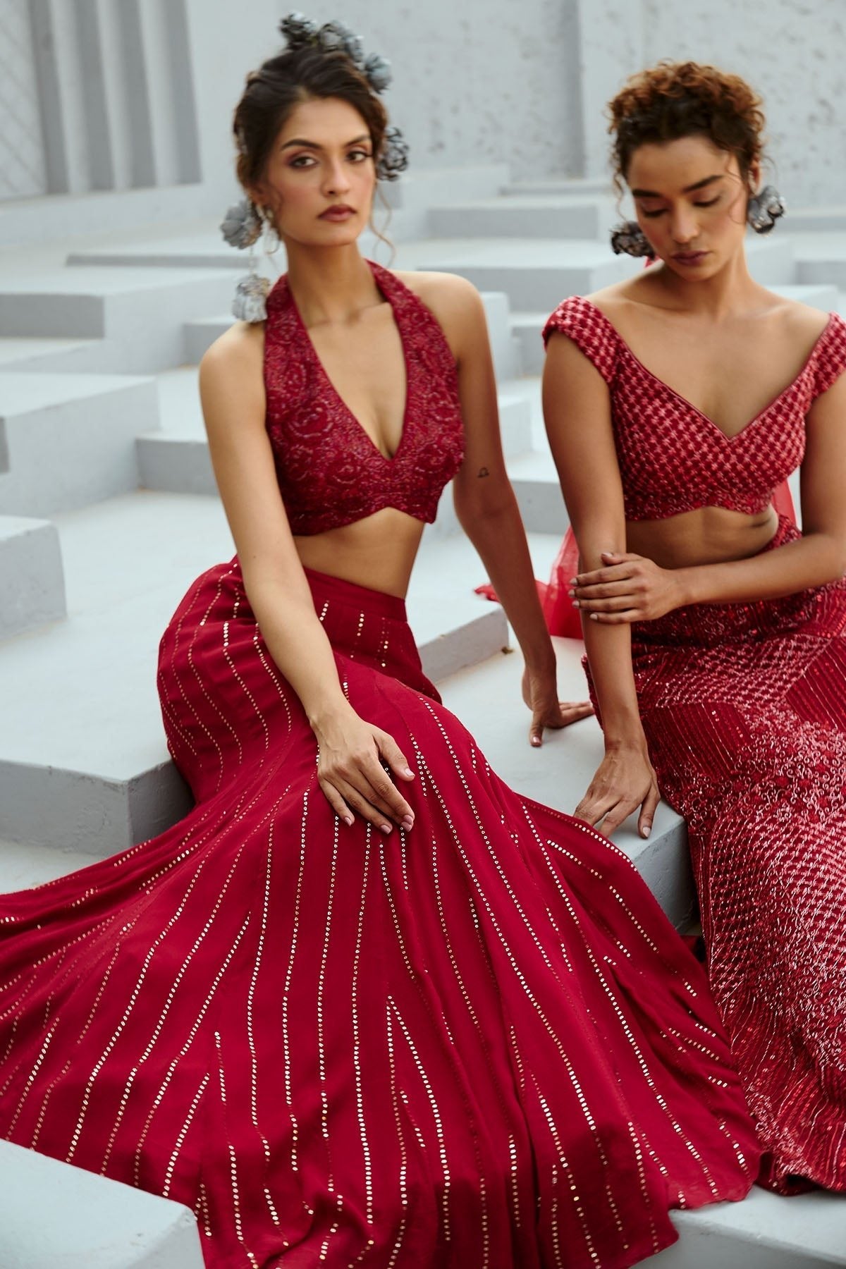 Aura Red Skirt