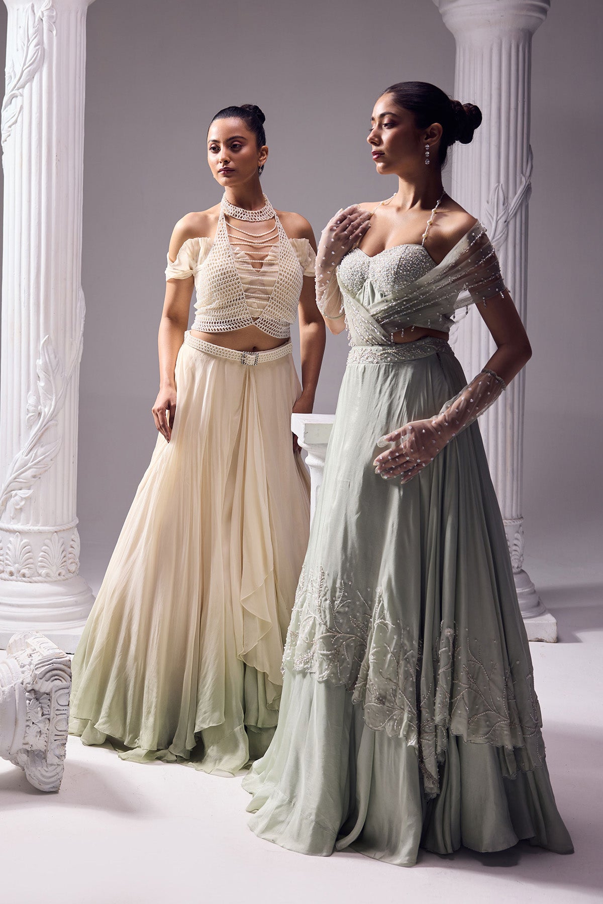 Austin Drape Lehenga set