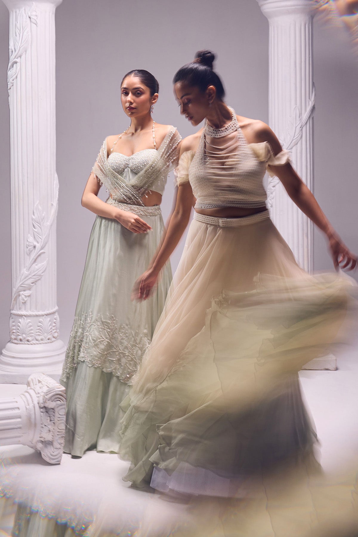 Austin Drape Lehenga set