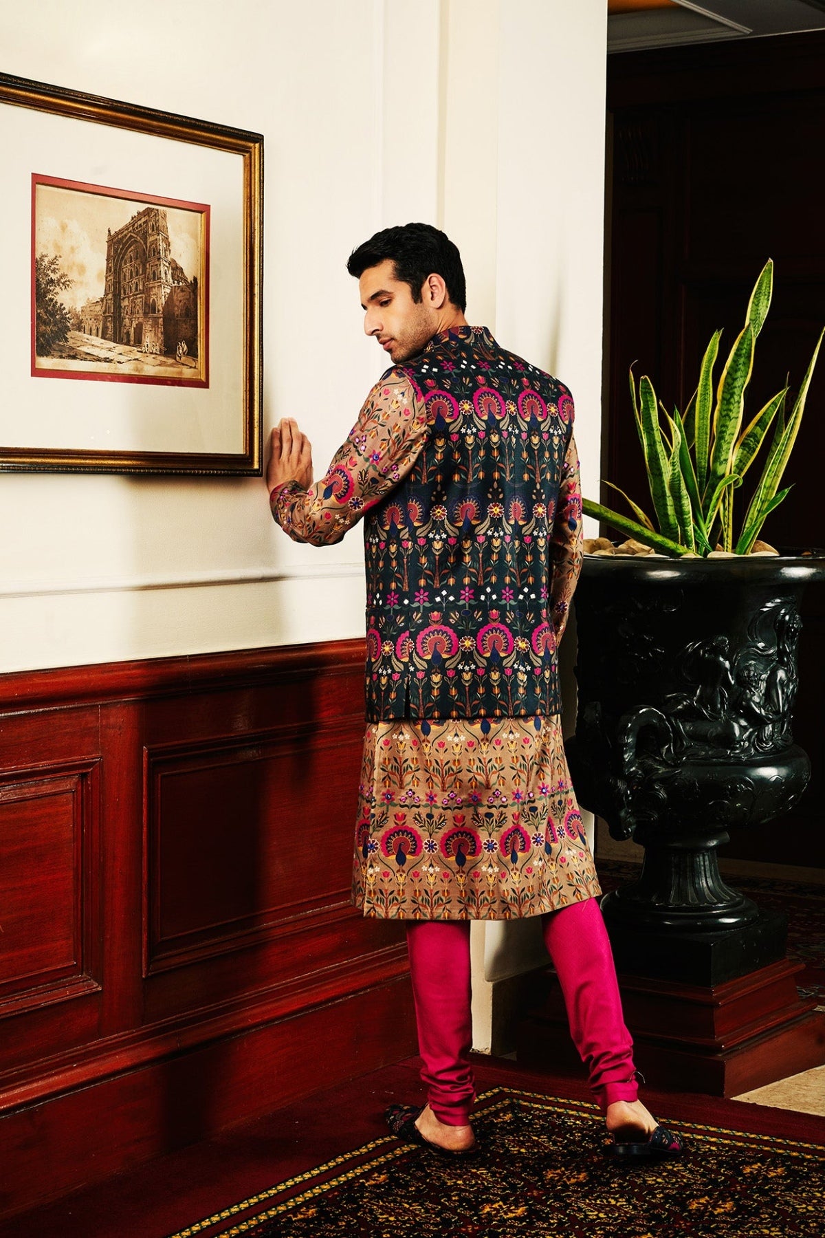 Azure Kurta and Jacket Set