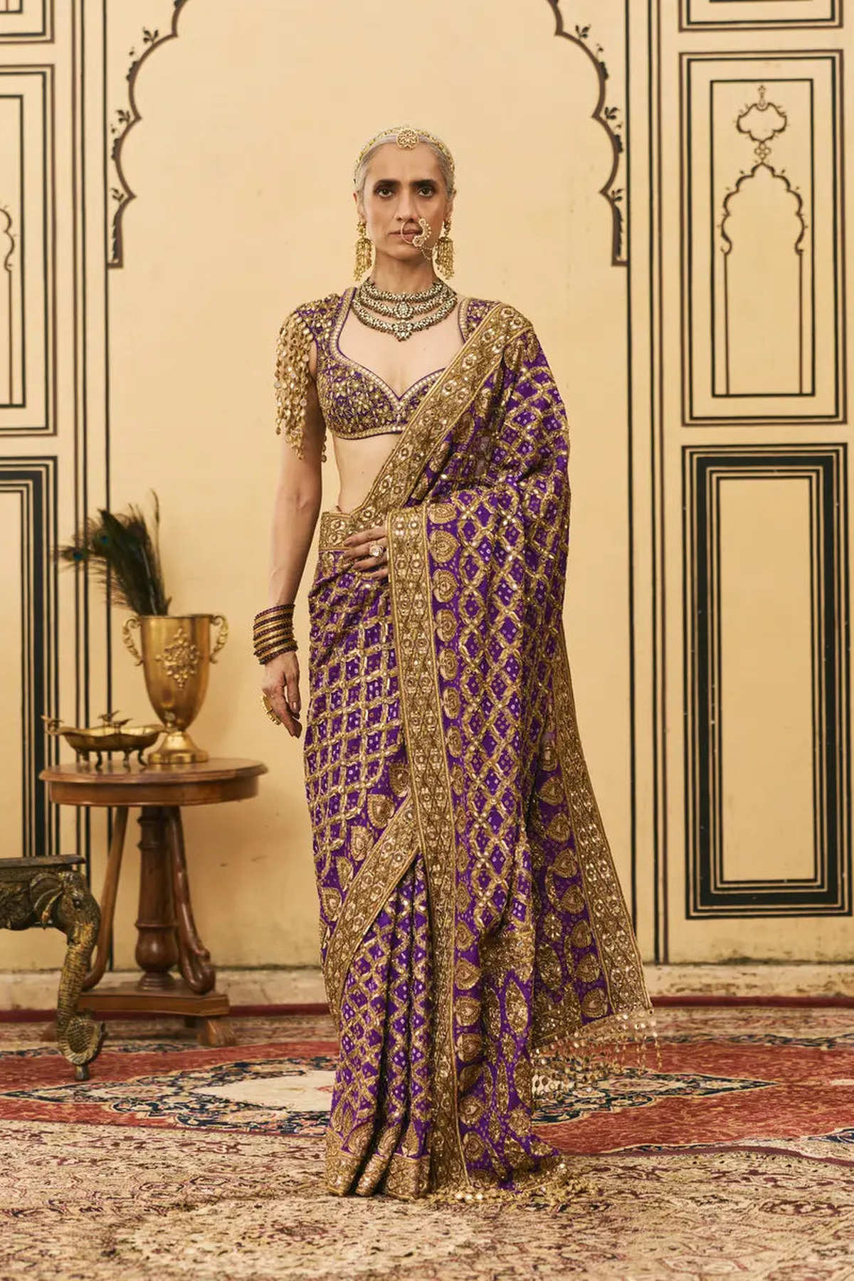 Banafsha Ombre Saree Set