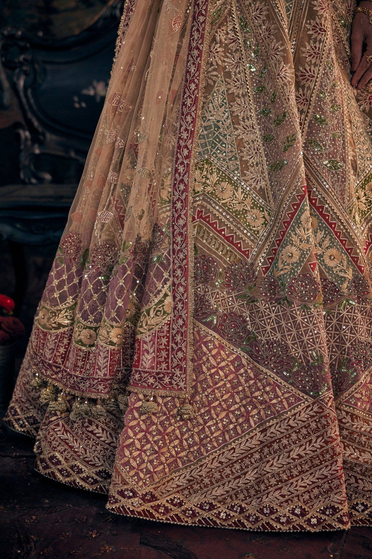 Barnish Gold Lehenga