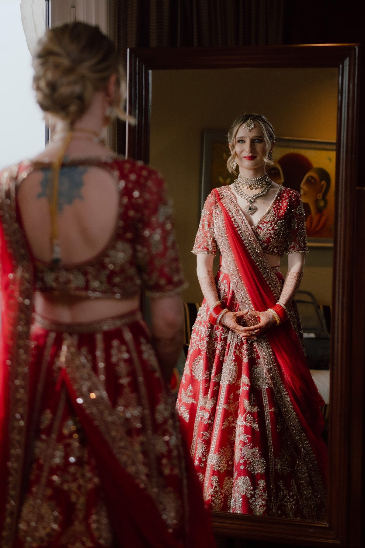 Abbey Orsler in Moga Lehenga Set