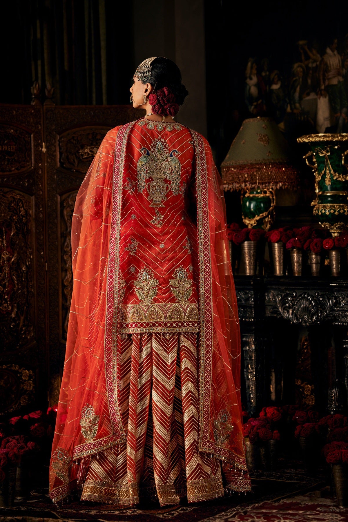 Burnt Orange Tulle Sharara