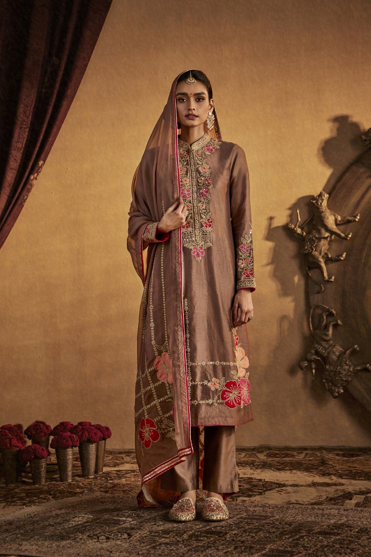 Burnt-Umber Kurta Set