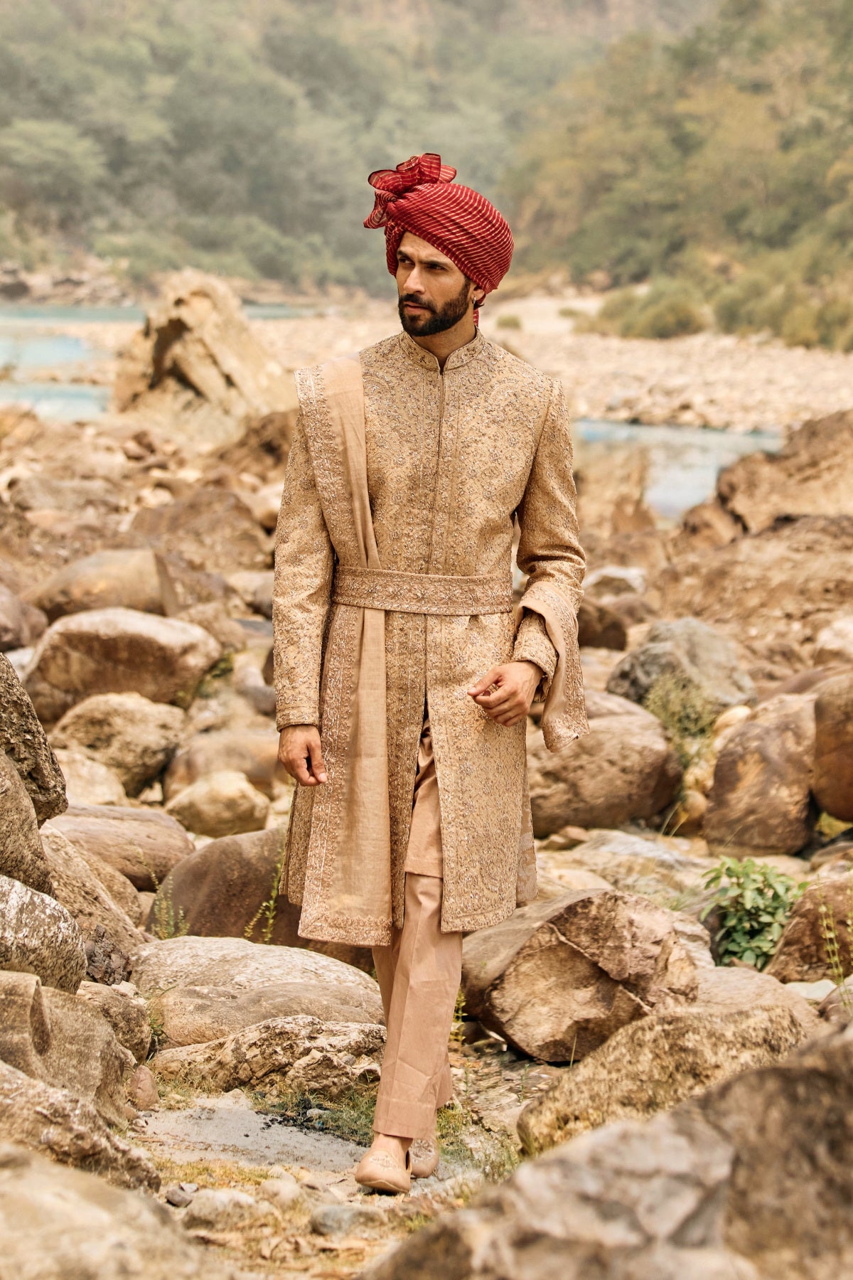 Imperial Bronze Sherwani Set