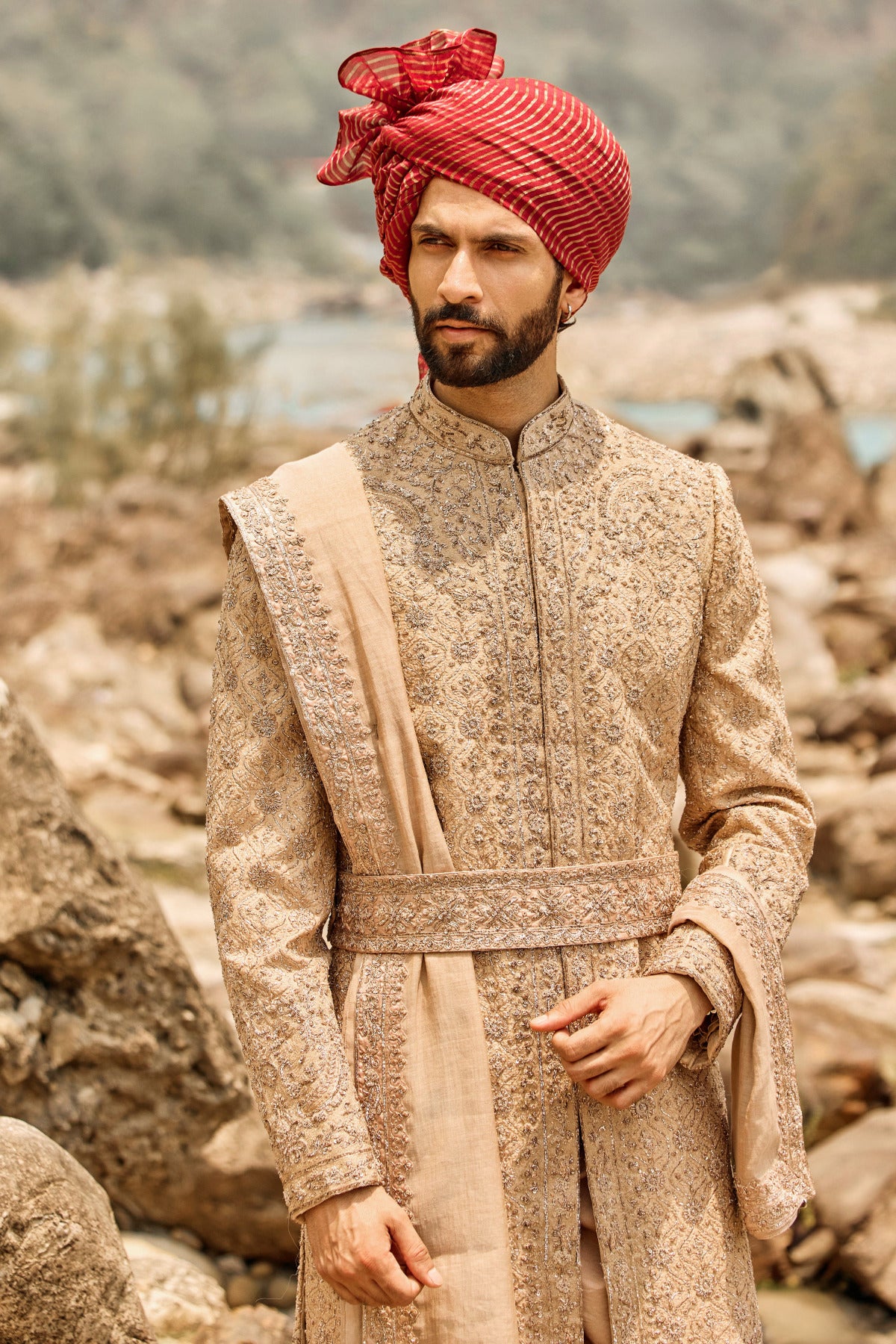Imperial Bronze Sherwani Set