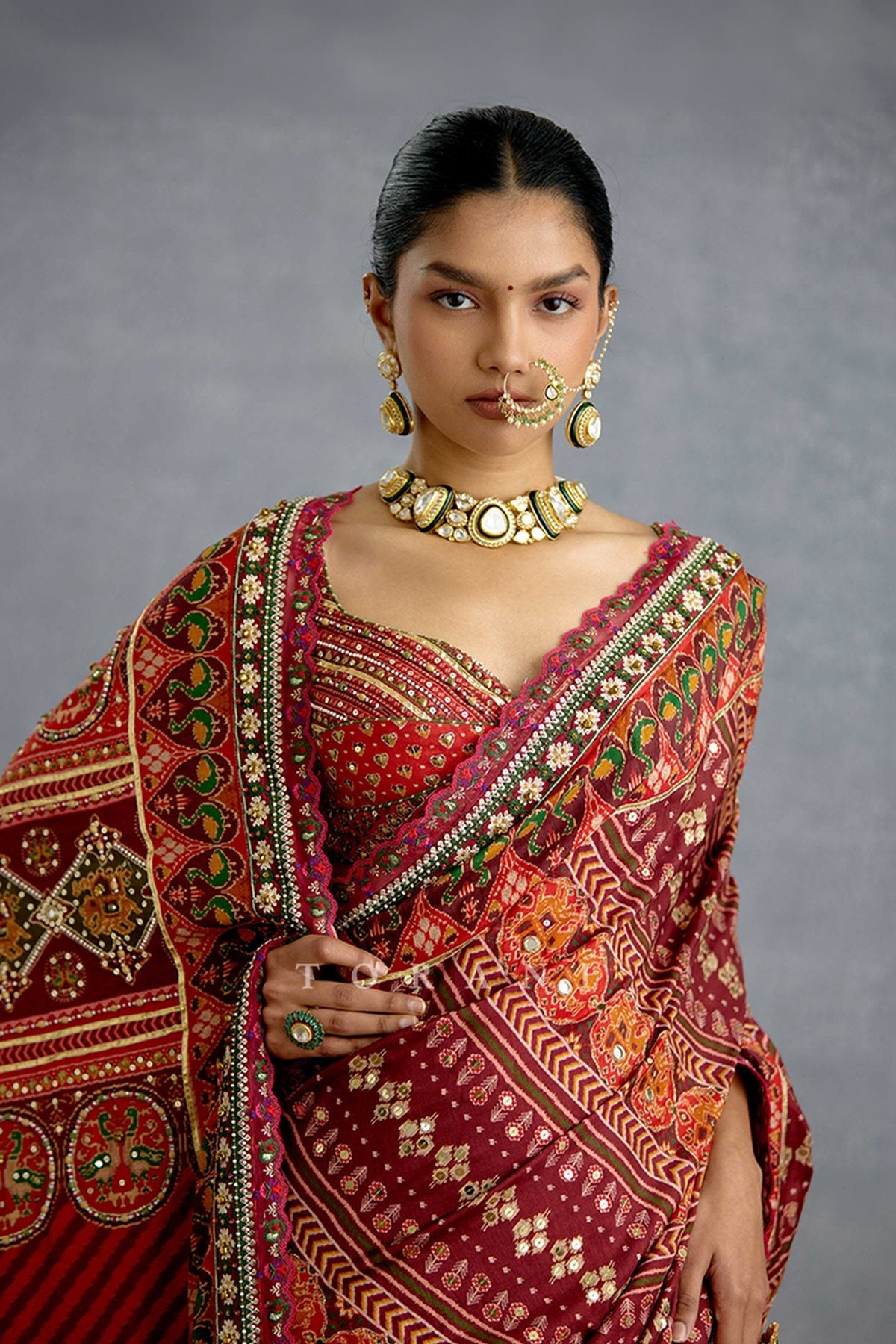 Chitrita Jinal Mirali Saree