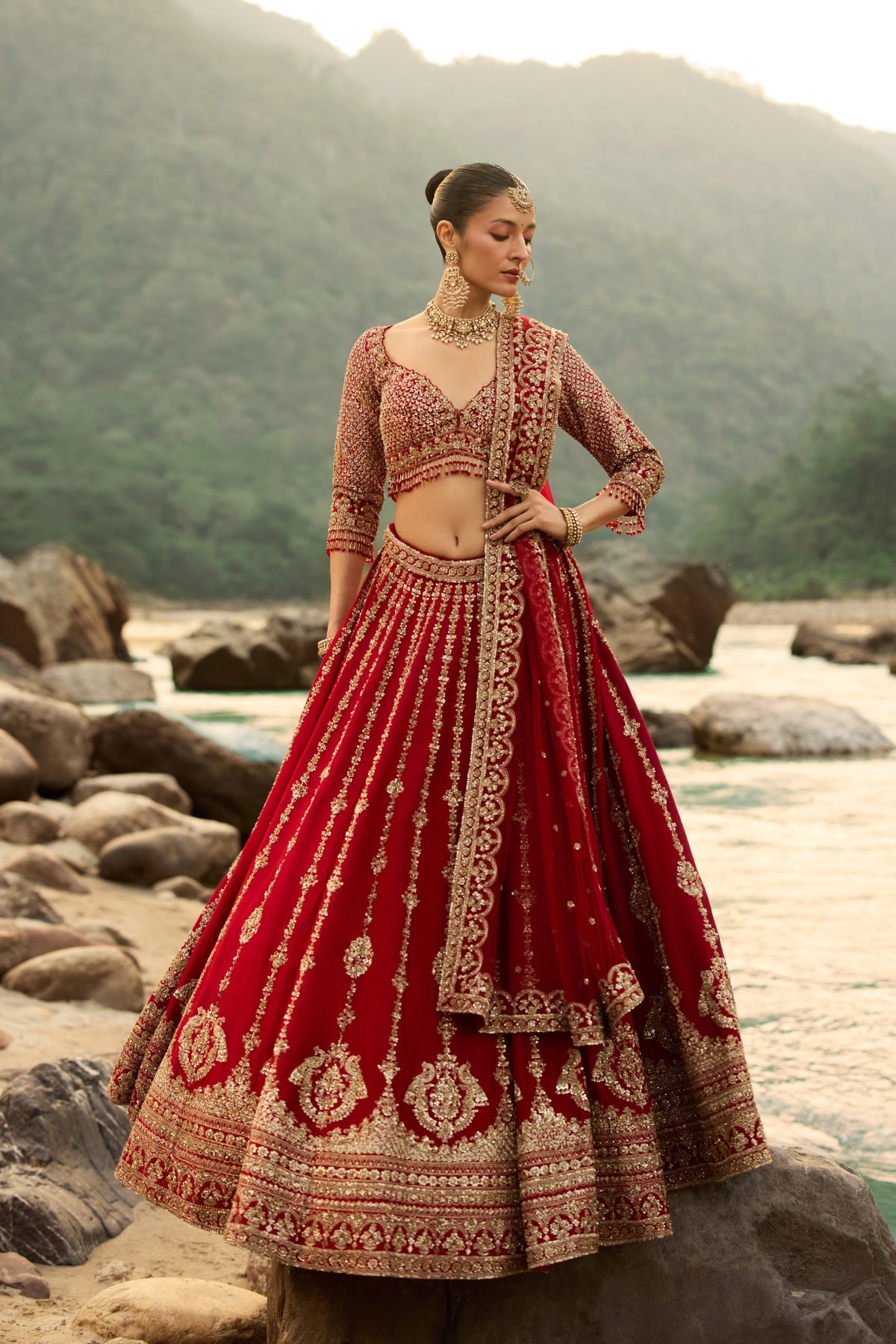 Crimson Royale Lehenga