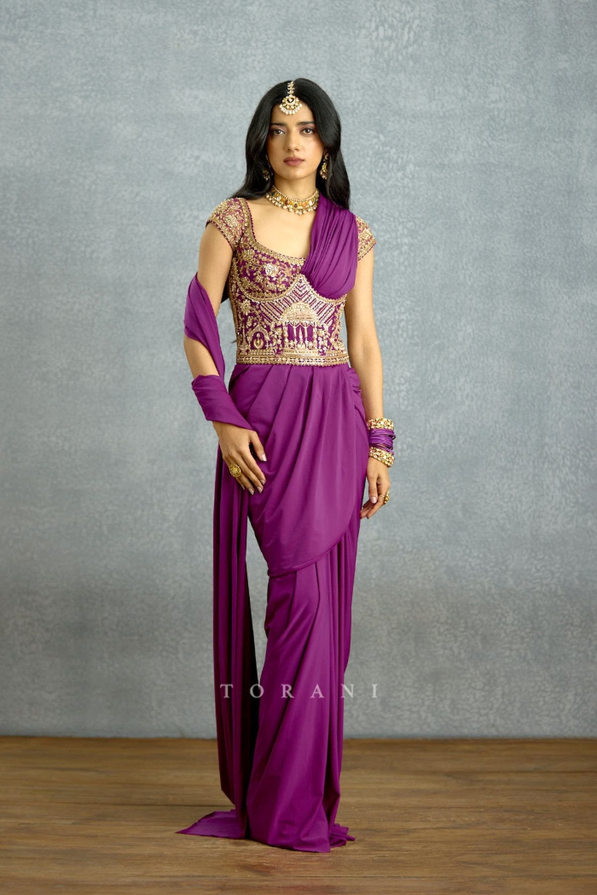 Banafsha Pranitha Saree Set