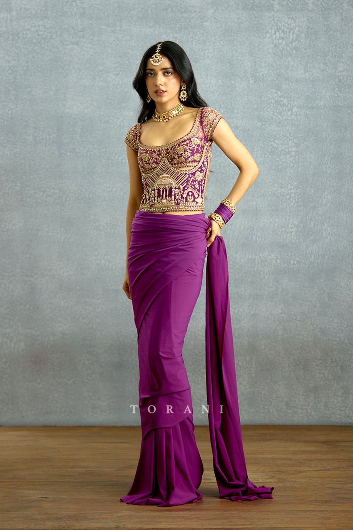 Banafsha Pranitha Saree Set