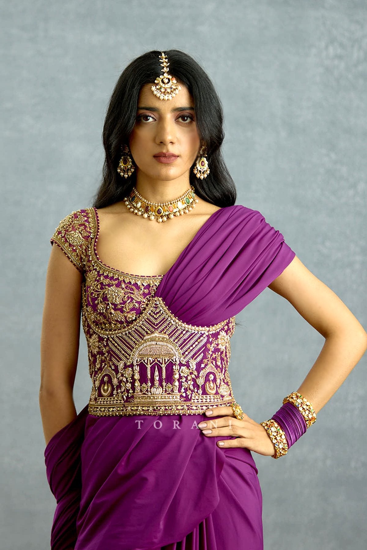 Banafsha Pranitha Saree Set