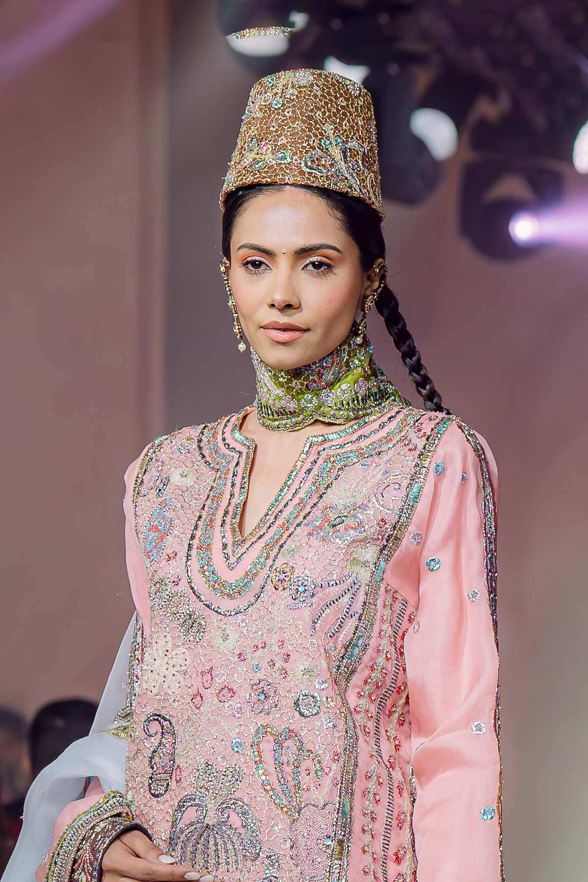 Biba - Charm Pink organza kurta