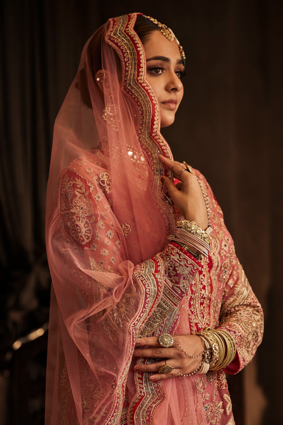 Earthy Pink Kurta and Gharara