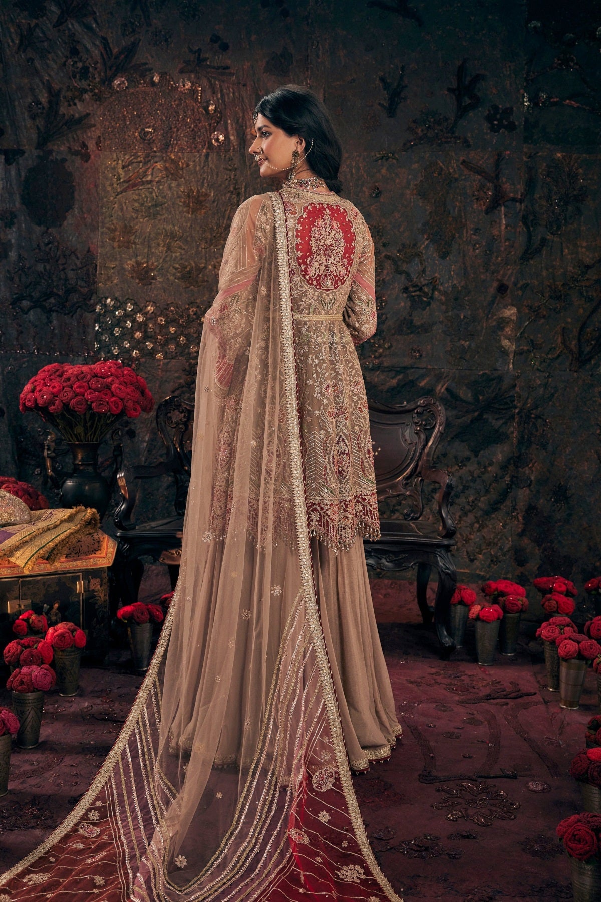 Earthy Taupe Sharara Set