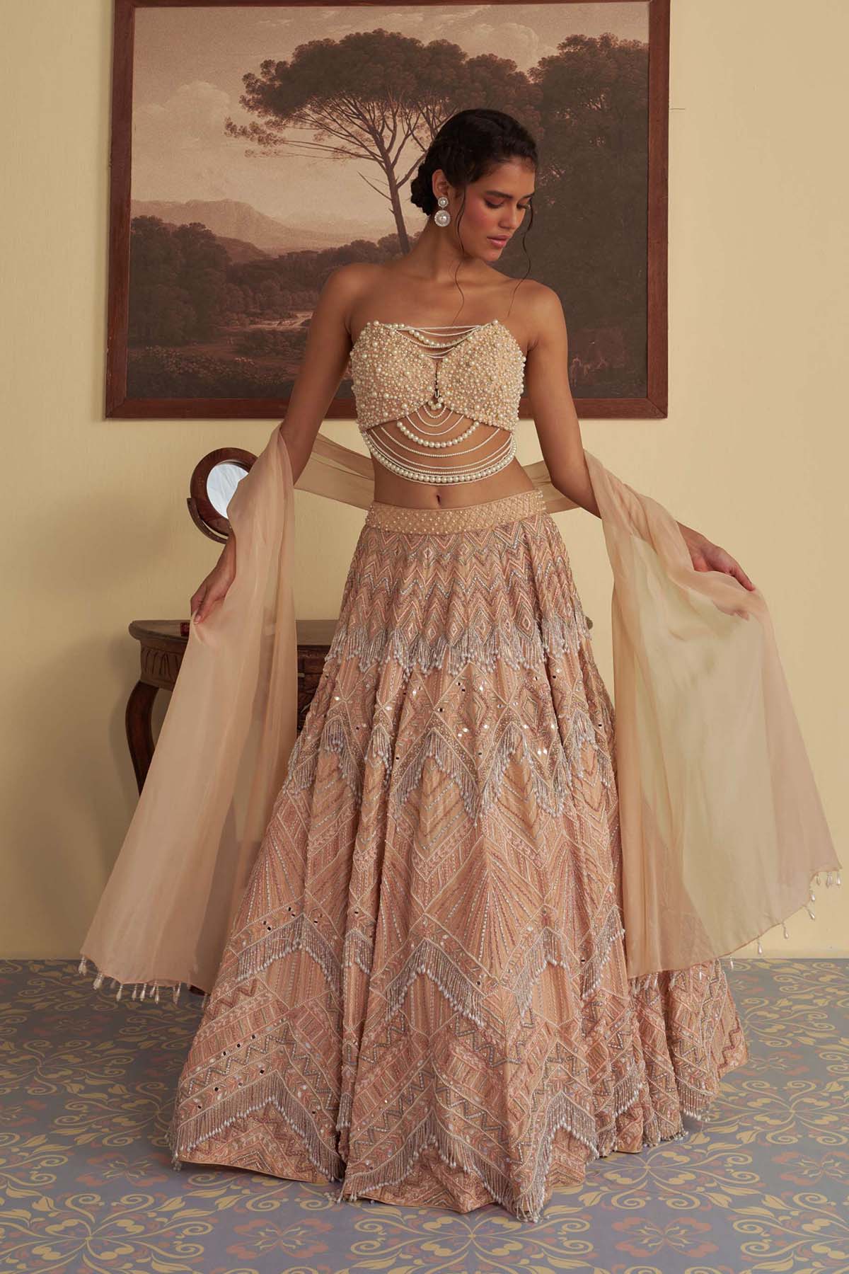Evelina Pearl lehenga