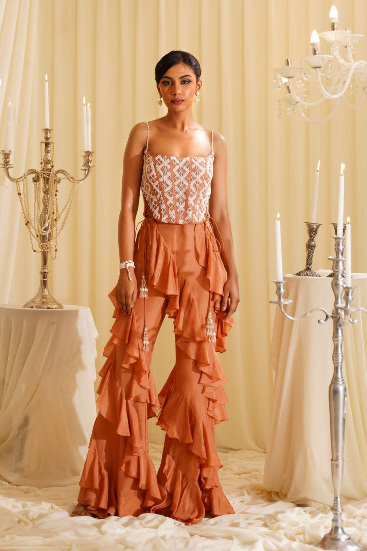 Evelyn corset and sharara set