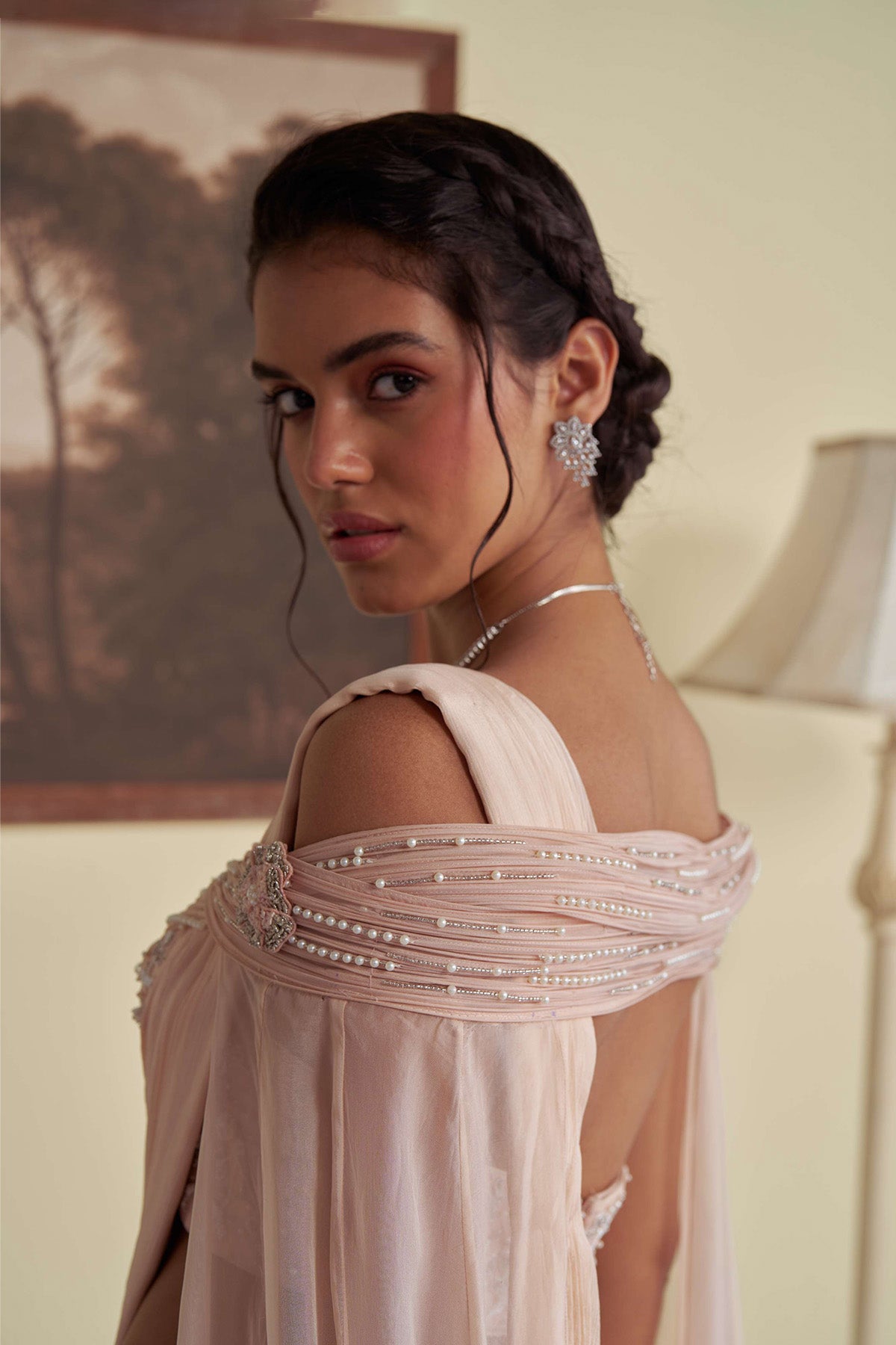 Flora's drape saree set