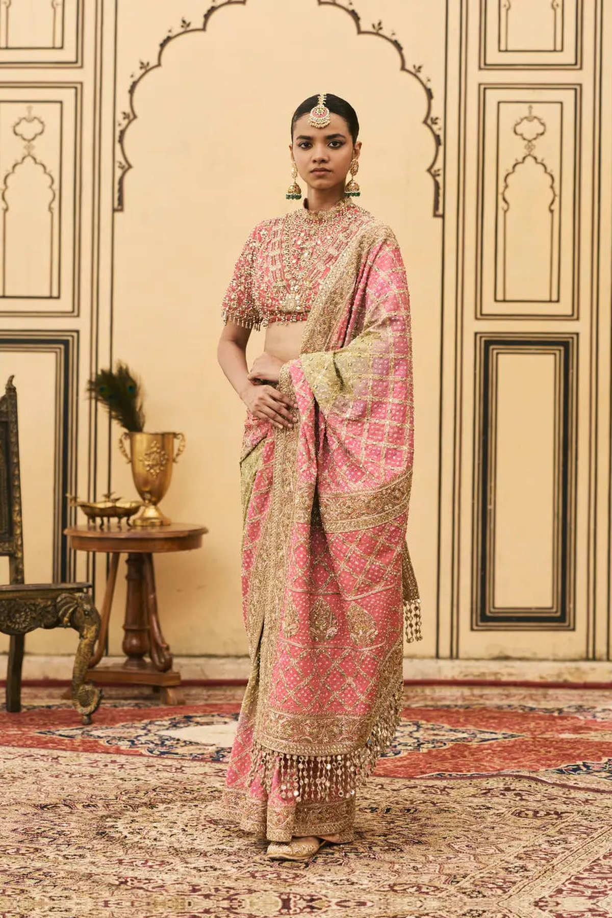 Gulnaar Ombre Saree Set