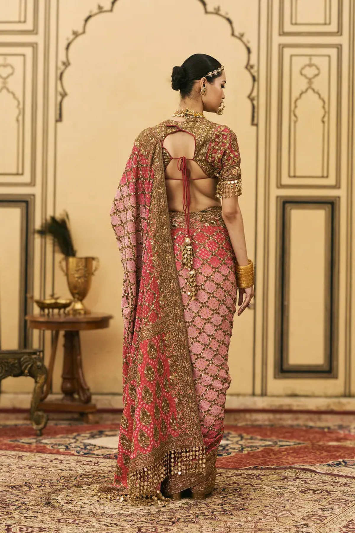 Gulrukh Ombre Saree Set