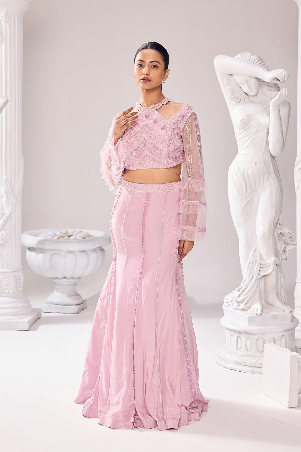 Harmony Fishcut lehenga set