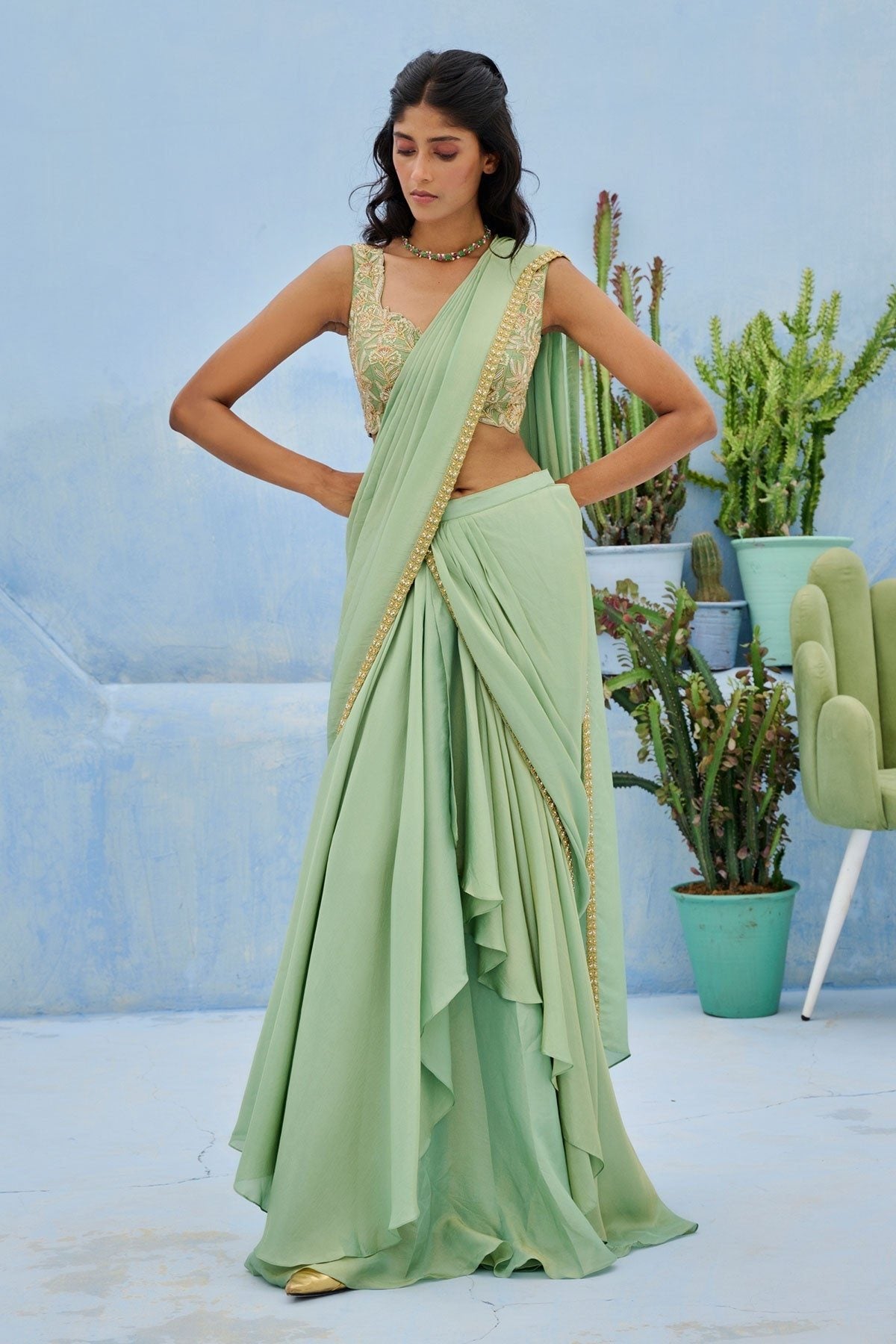 HASEEN PRE-DRAPE SAREE