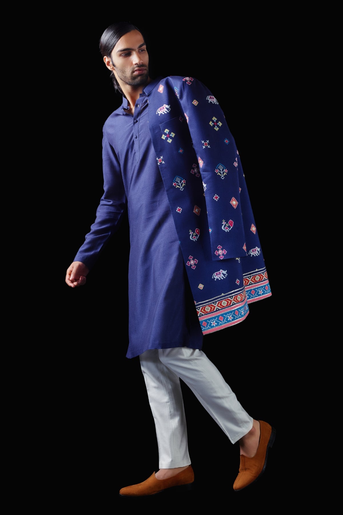 Hayaat Indo Western Jacket with Kurta & Pant