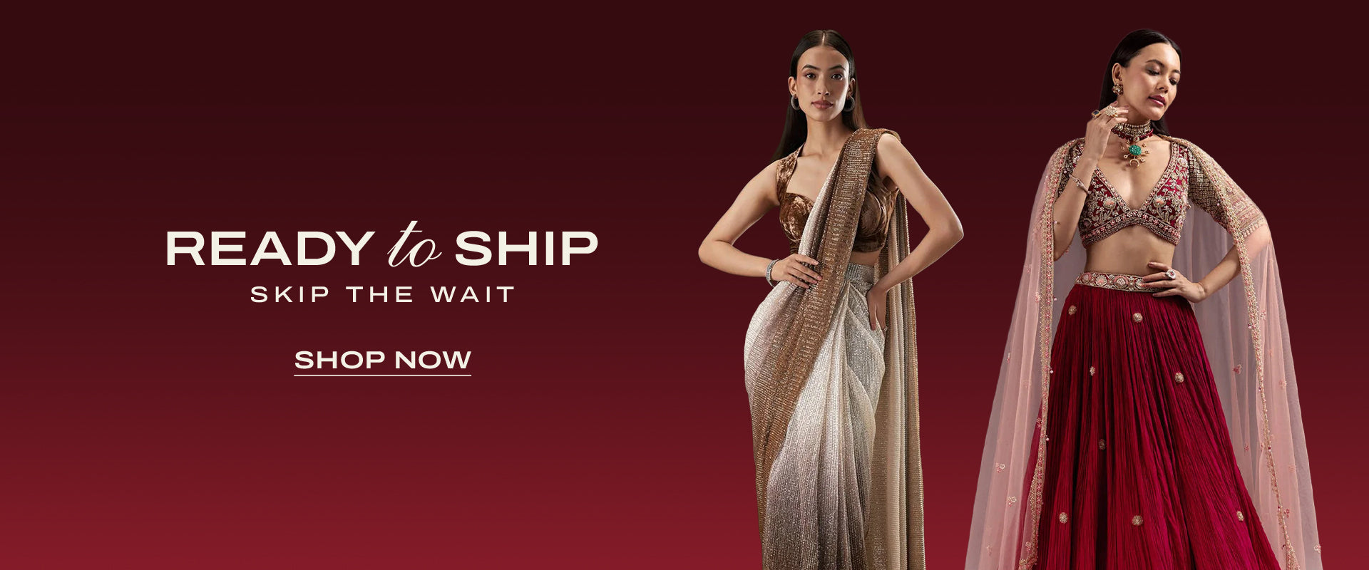 home page ready to ship skip the wait banner