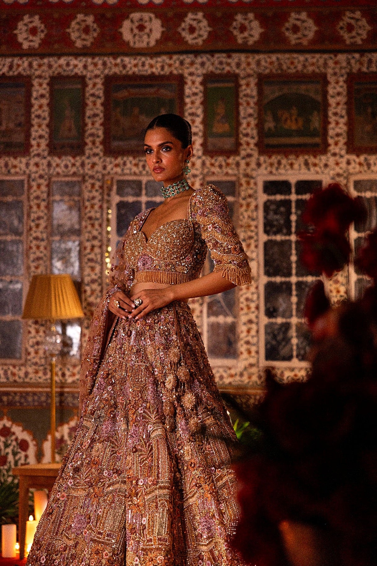 Gold Lehenga Set