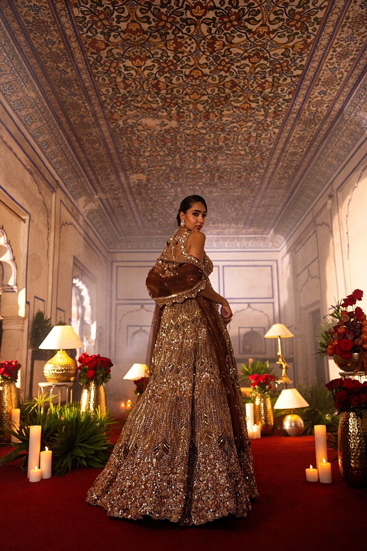 Gold Lehenga Set