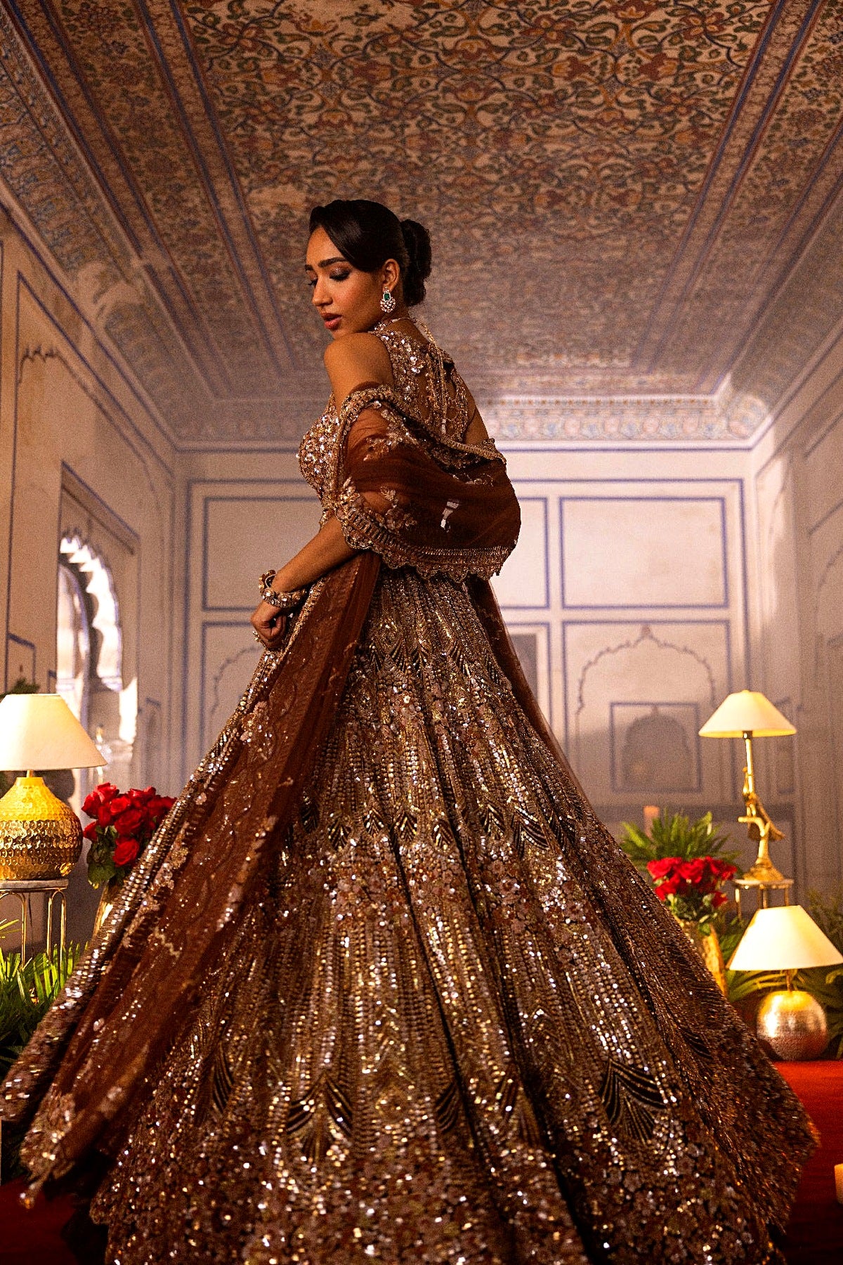 Gold Lehenga Set