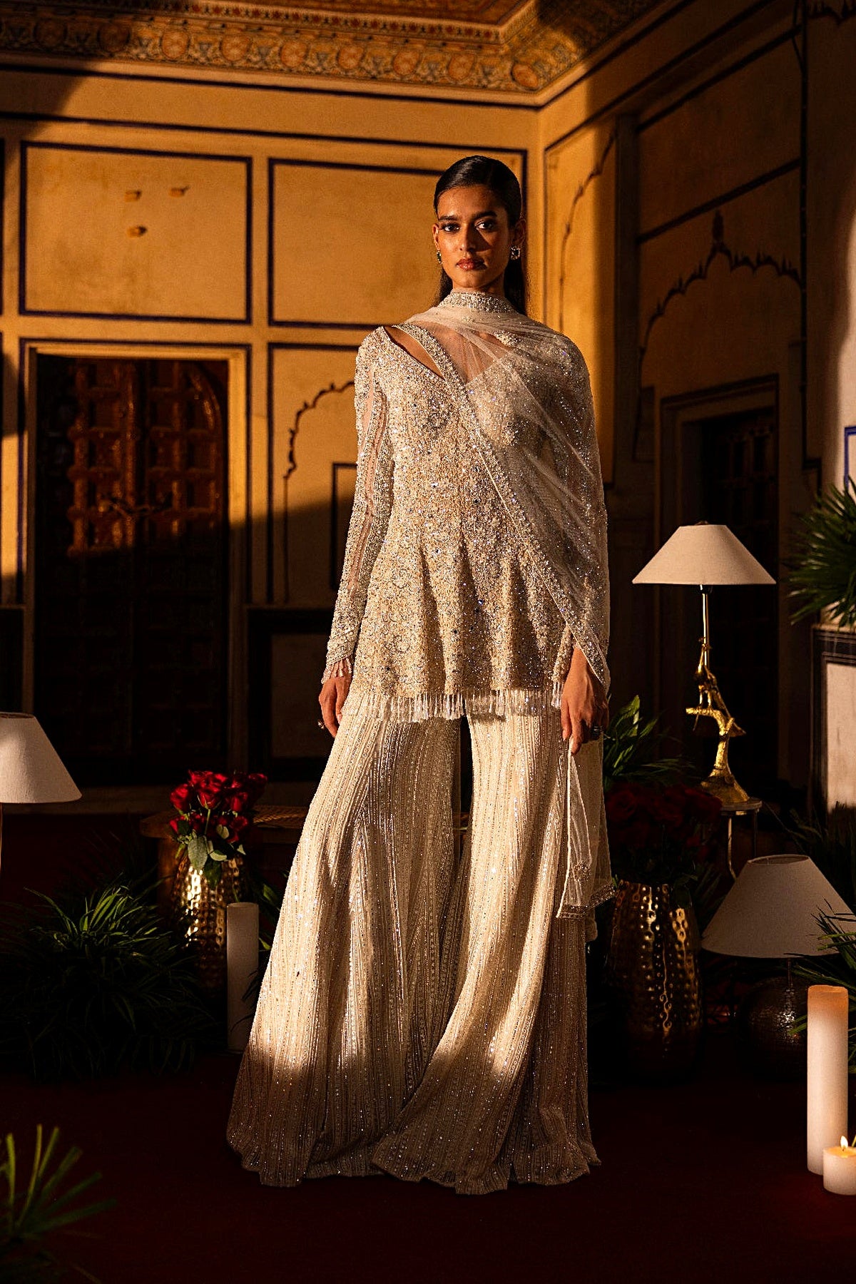Ivory Sharara Set