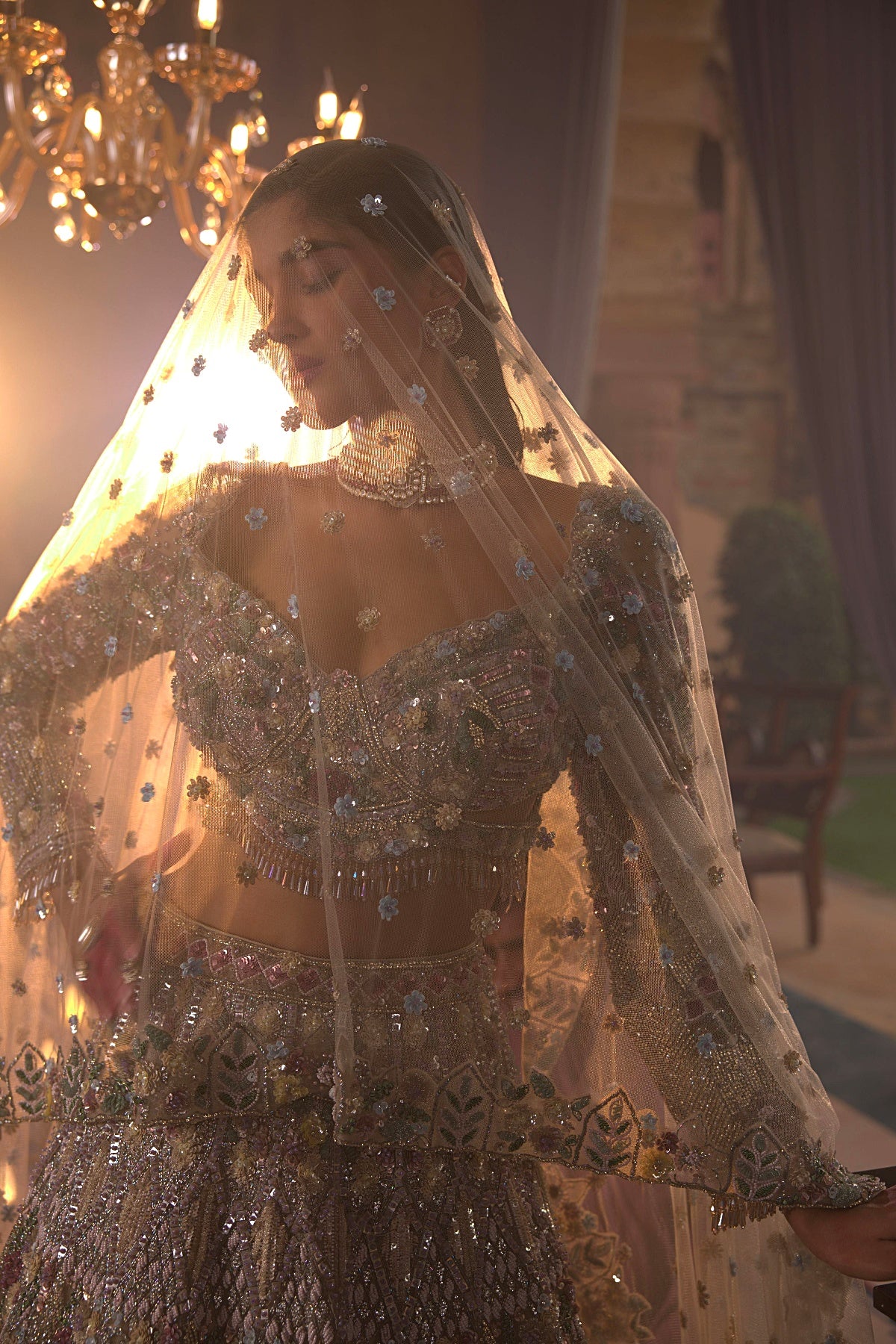 Multi-Colour Lehengas Set