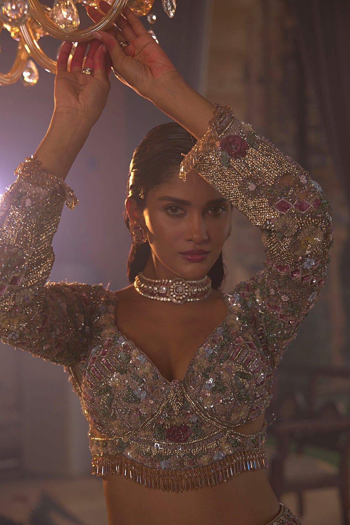 Multi-Colour Lehengas Set