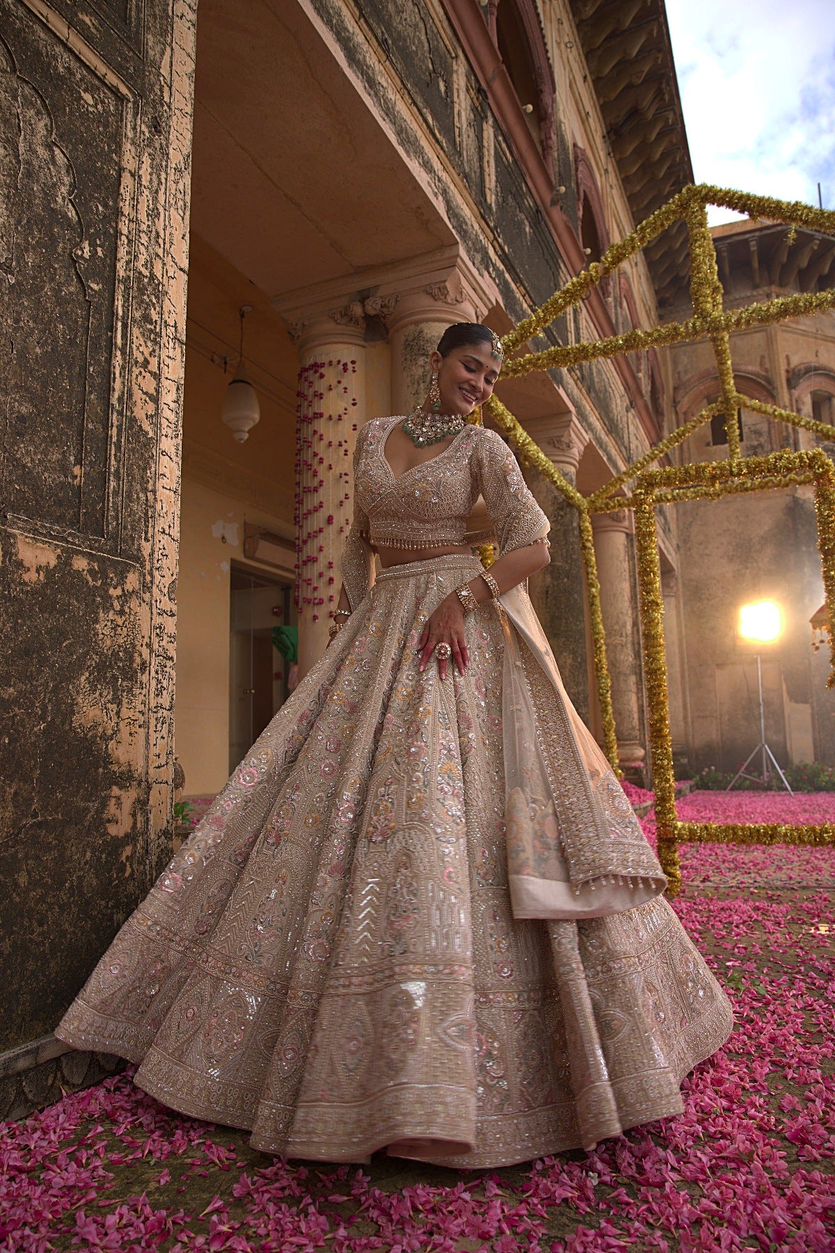 Ivory Bridal Lehenga Set