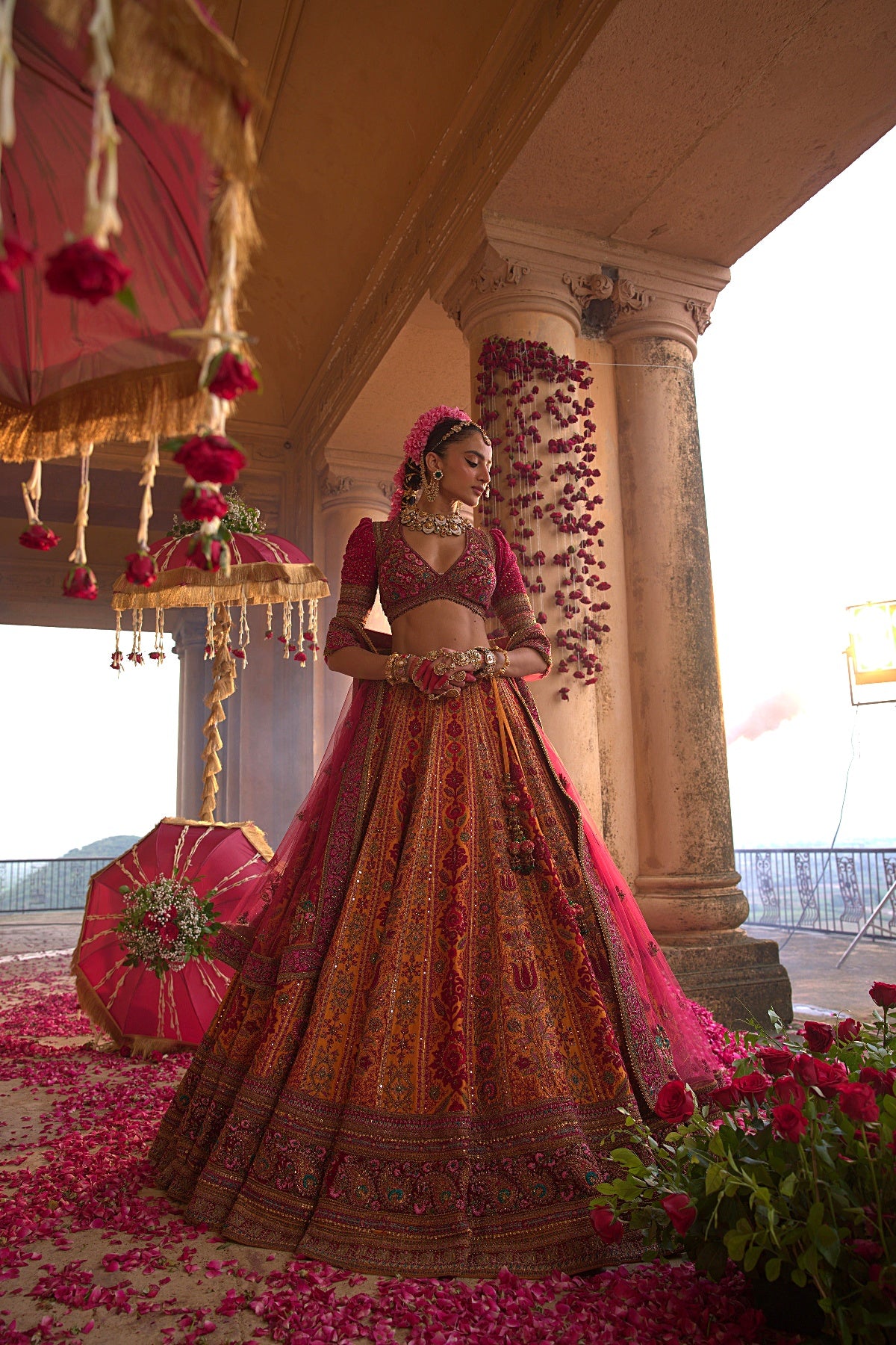 MUSTARD LEHENGA SET