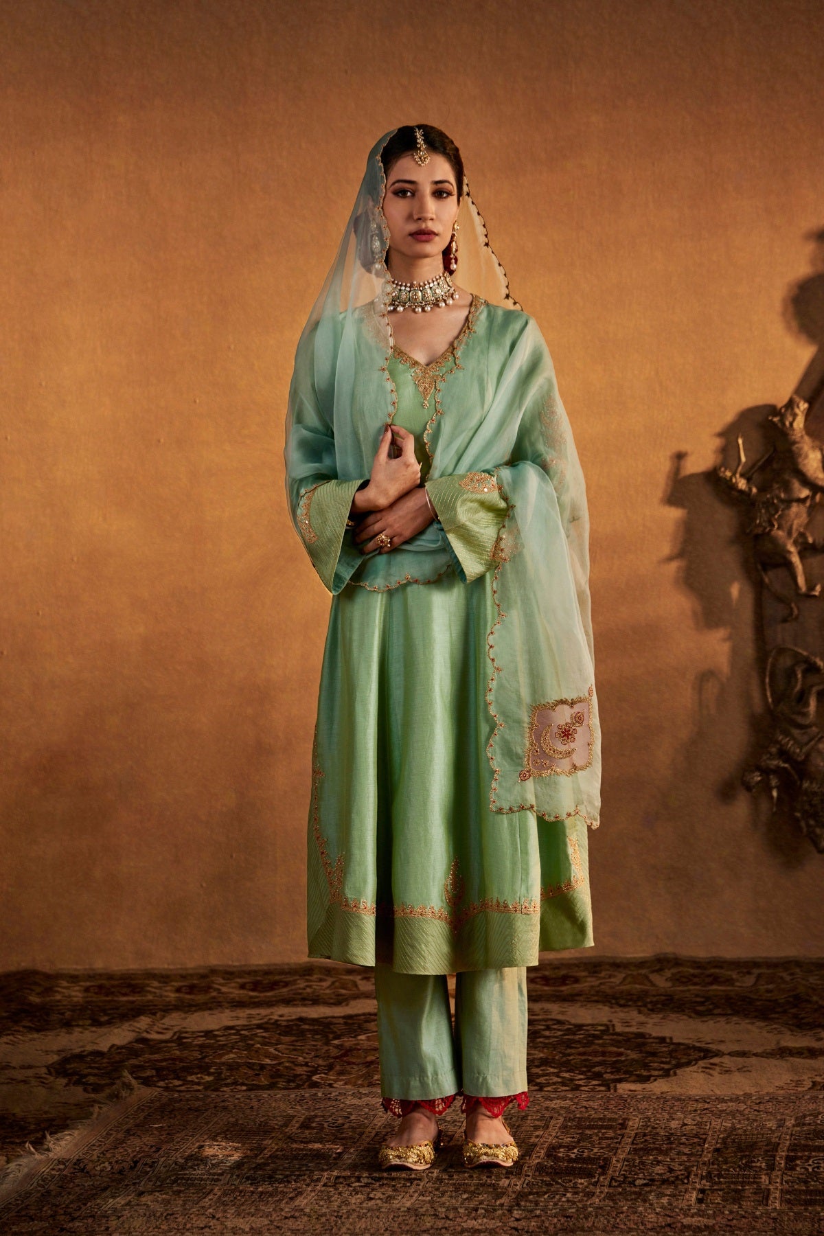 Frosted Blue Kurta Set