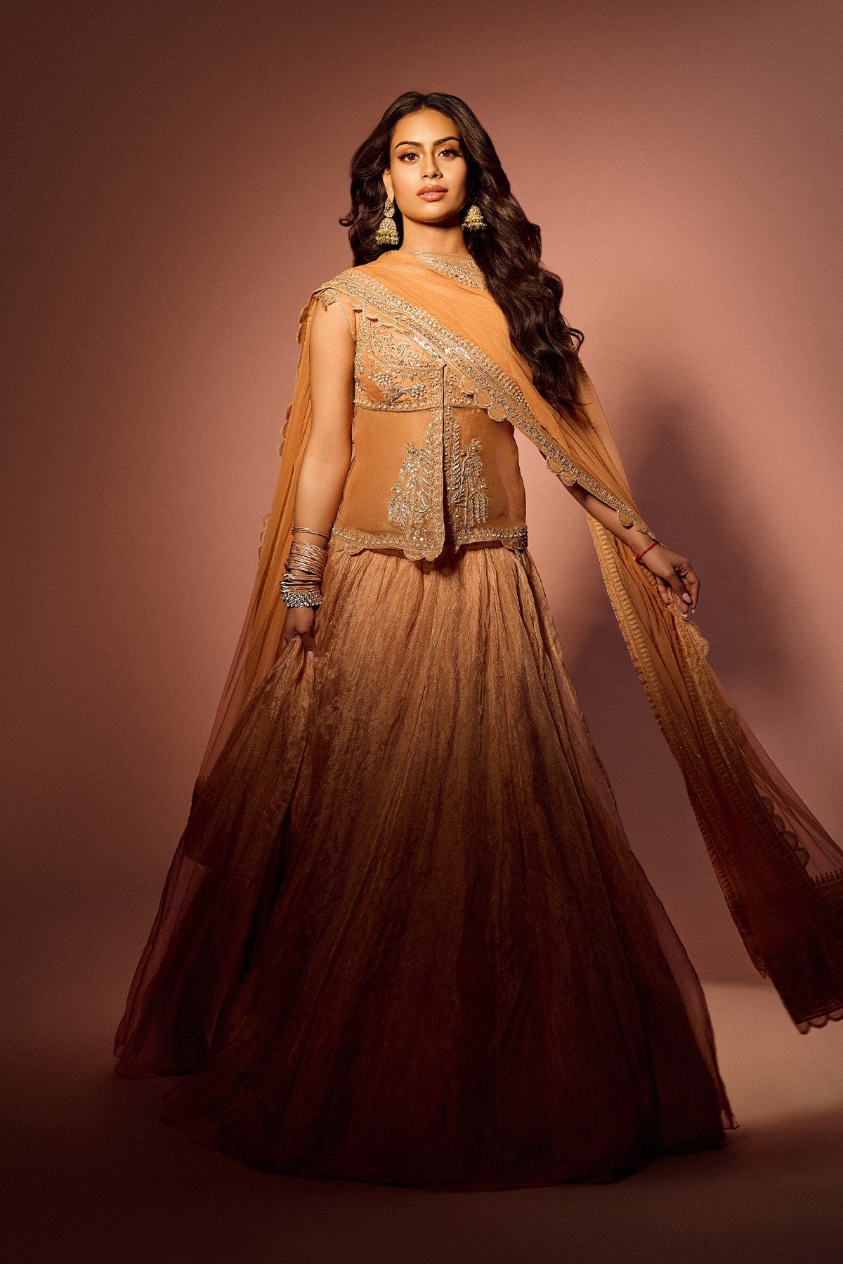 Nysa Devgan in Lustre Lehenga Set