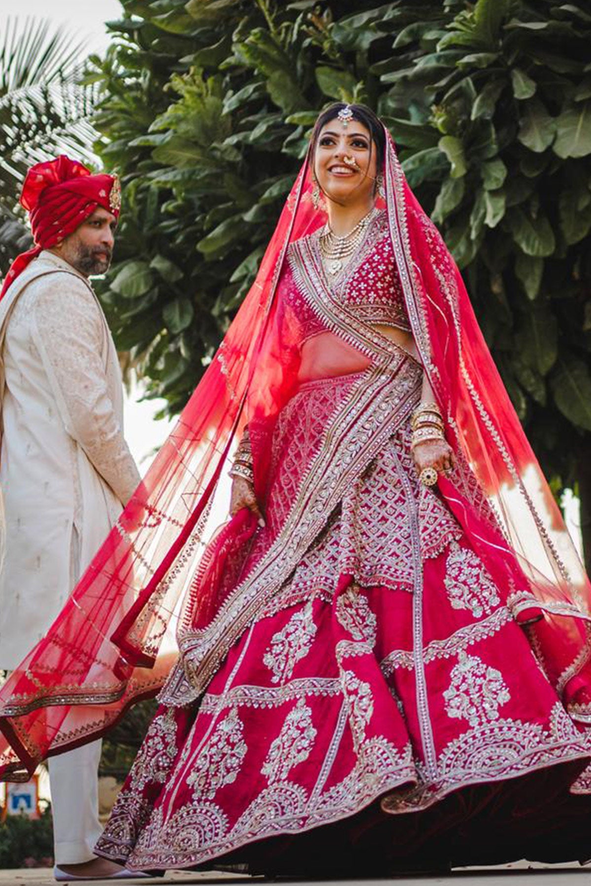 Khyati in Rani Lehenga Set