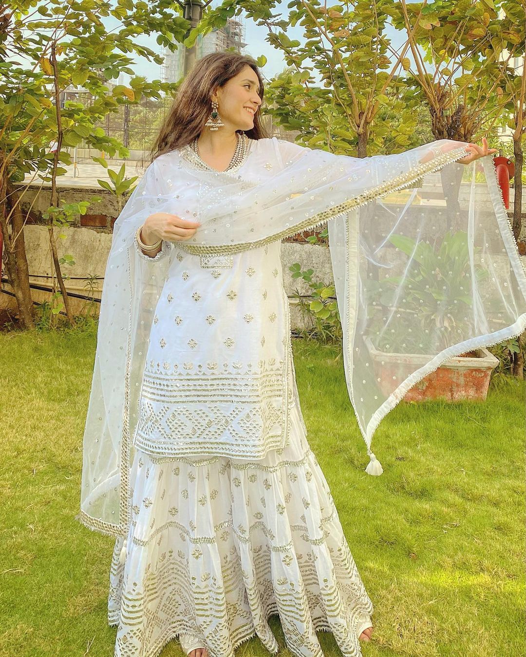 Chand Short kurta Sharara Set