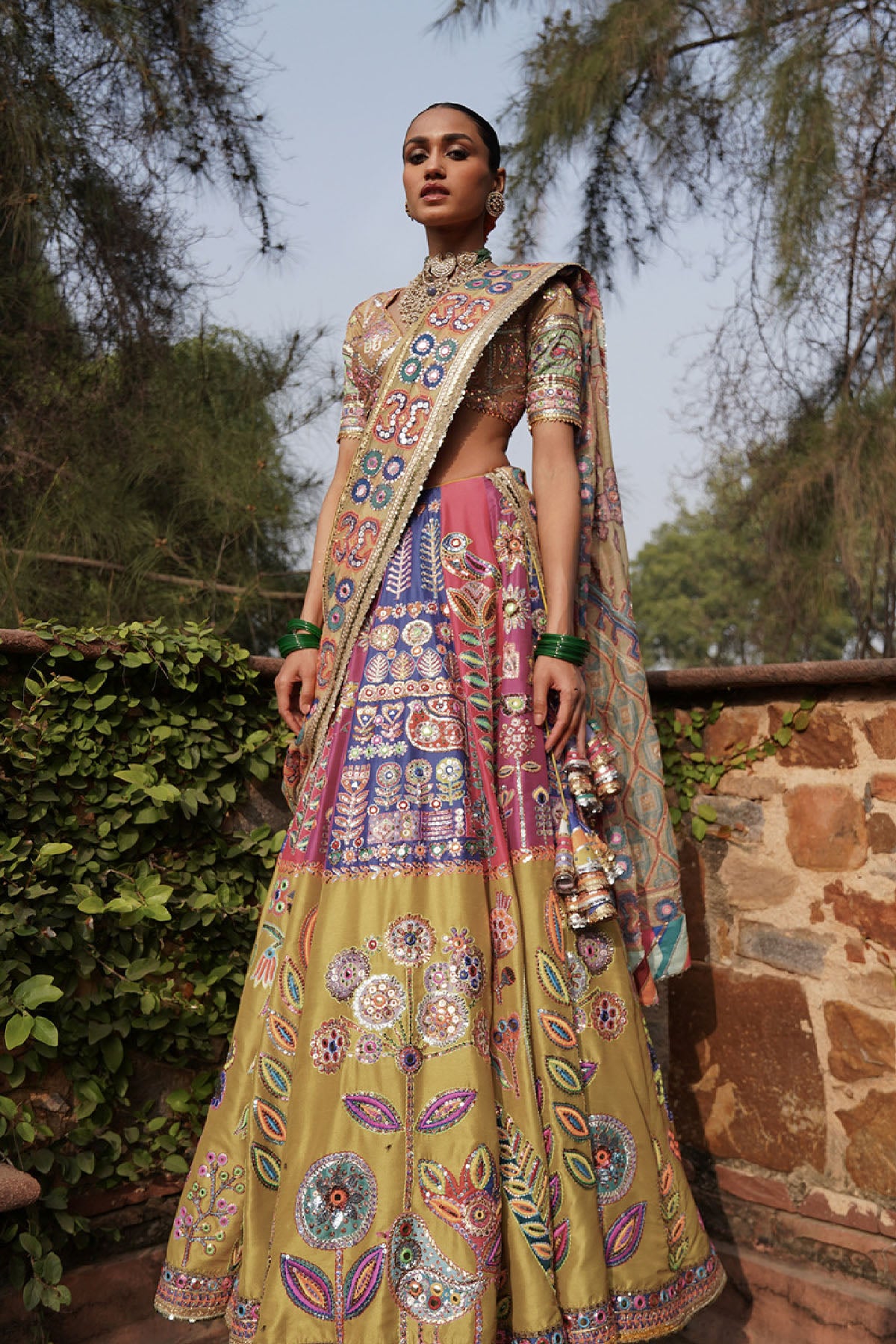 Mayyur Lehenga set