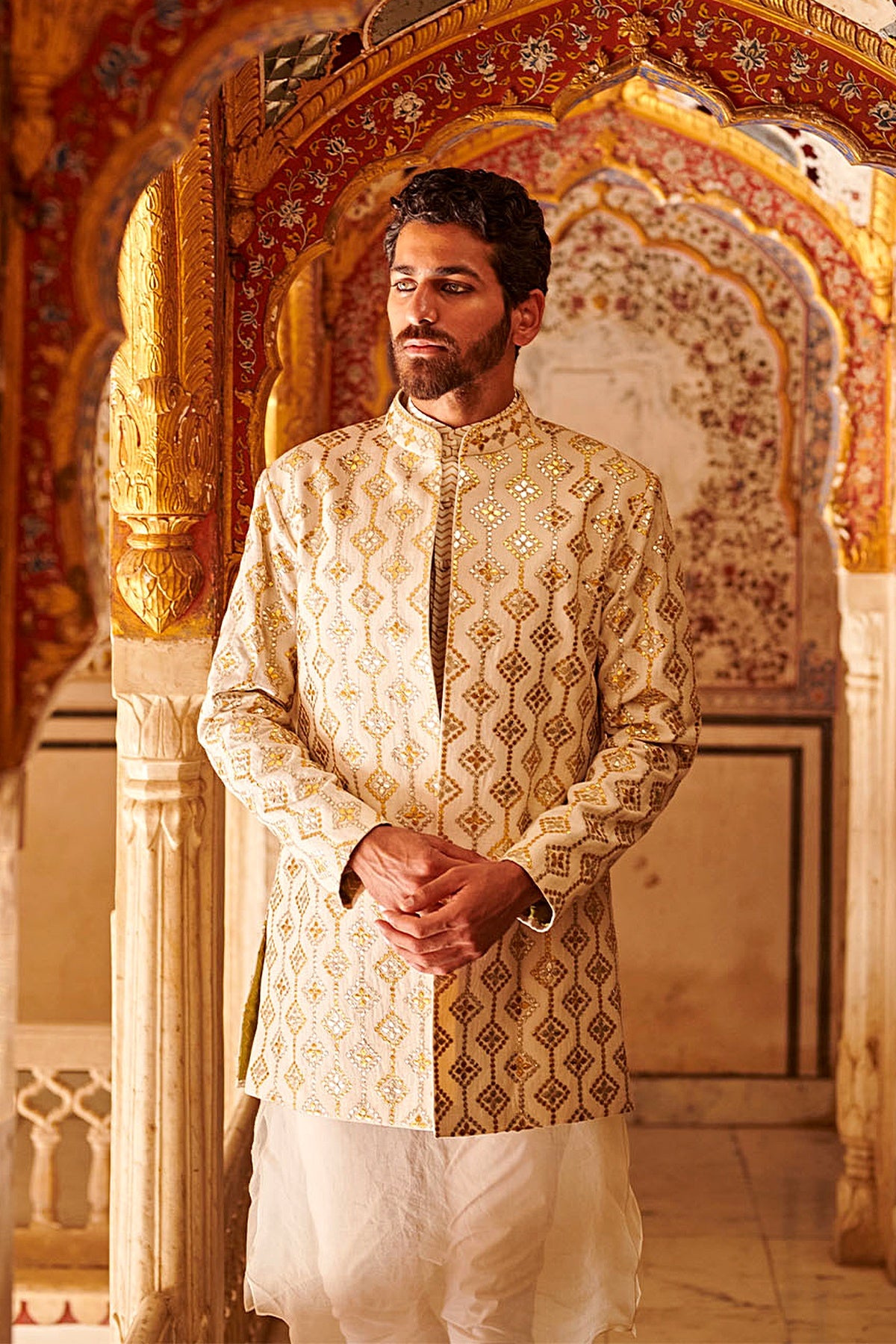 Kausar Kaftan sherwani Set